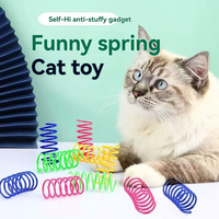 Juguete de Plástico Colorido para Mascotas, Juguete Interactivo para Gatos con Movimiento de Rebote, para Entretenimiento Autónomo