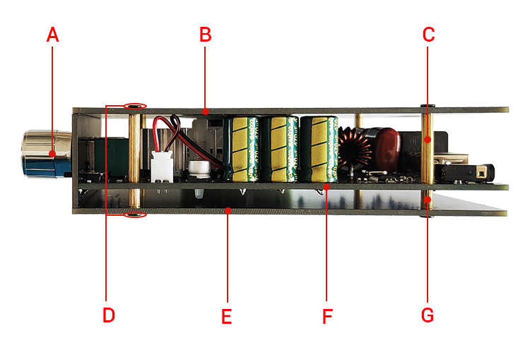 WUZHI ZK-1602T 160W Dual Channel Amplifier Board Module for Treble