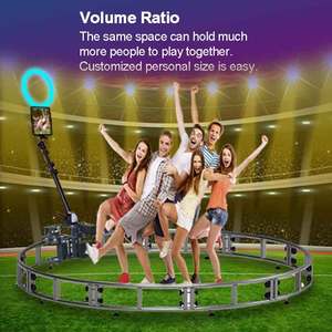 Portable degre photobooth Remplir la lumière selfie caméra vidéo Accessoires gratuits rotation automatique trackstar <span class=keywords><strong>360</strong></span> photomaton machine - Product Image 6
