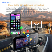 Gallop Sprite Écran Moto 6 pouces IPS, Enregistreur de Conduite Moto DVR, Navigation GPS, Carplay Sans Fil, Android Auto, Étanche IP67, Double Objectif