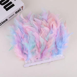 Frange de <span class=keywords><strong>plumes</strong></span> de chandelle multicolores en gros, garnitures décoratives en <span class=keywords><strong>plumes</strong></span> de dinde naturelles teintes pour mariages et fêtes DIY - Product Image 6