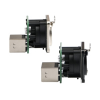 Connecteur de châssis traversant Ethernet RJ45 EtherCON à montage sur panneau de type D avec contact en cuivre Joinaudio PE8FDP pour la vente en gros