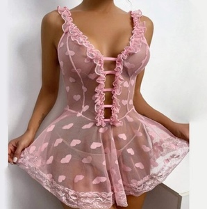 Abito Trasparente in Pizzo e Rete Senza Maniche per Donna 2023, Lingerie Sexy Estiva per Serate Tra Amiche, Vendita all'Ingrosso - Product Image 5