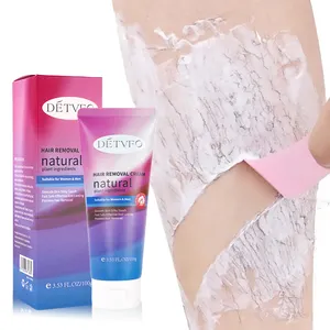 Crème dépilatoire de marque privée Oem efficace rapidement jambes aisselles parties intimes visage corps crème dépilatoire pour hommes et femmes