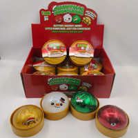Jouet Squishy Boulette de Noël Scintillant Anti-stress, Ensemble Cadeau Fidget, En Stock, Vente en Gros pour Détaillants de Fêtes