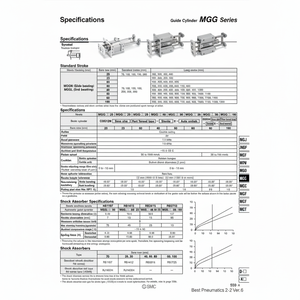 MGGLB40-200 de vérin de guidage pneumatique SMC - Product Image 1