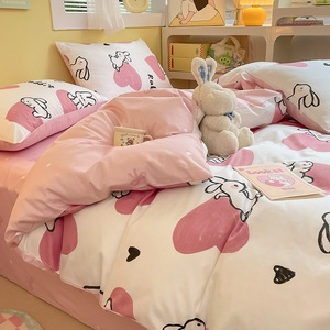 Juego de sábanas de algodón de cuatro piezas para cama floral pequeña de algodón novedad al por mayor 2023 - Product Image 5