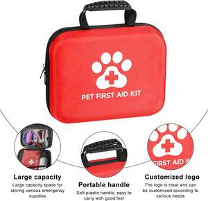 Anthrive Home Outdoor Hiking Emergency Kit EVA Waterproof Travel Kit Pet Cat Dog First Aid Kit Bag With Tick Remover - Product Image 4