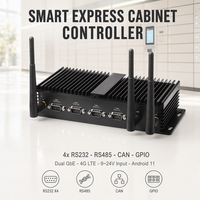 Contrôleur d'armoire express intelligent 4x RS232 RS485 CAN GPIO Double GbE 4G LTE Entrée 9 à 24V Android 11 RK3568 Mini PC industriel