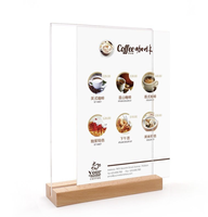 Support de Présentation en Bois Créatif Ray avec Base en Acrylique pour Cartes de Visite et Souvenirs – Décoration de Bureau