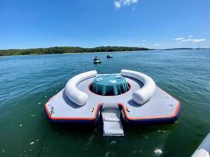 Plataforma Flotante inflable, <span class=keywords><strong>isla</strong></span> flotante, plataforma de ocio acuático, nuevo estilo, 2022 - Product Image 2