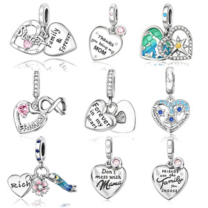 <span class=keywords><strong>Dijes</strong></span> Colgantes de Cobre con Forma de Corazón 'Te Amo' <span class=keywords><strong>para</strong></span> Mujer, Compatibles con <span class=keywords><strong>Pulseras</strong></span> y Collares, Regalo <span class=keywords><strong>para</strong></span> Mamá y Papá - Product Image 1