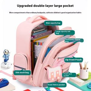 Mochila impermeable de doble hombro, diseño de dibujos animados de columna vertebral, gran capacidad para estudiantes de escuela primaria, graduados 1-6, nueva mochila escolar - Product Image 4