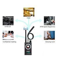 Détecteur multi-fonction k 18, Mini caméra espion Audio, détecteur GSM, GPS, lentille de signalisation, localisateur RF, détection sans fil