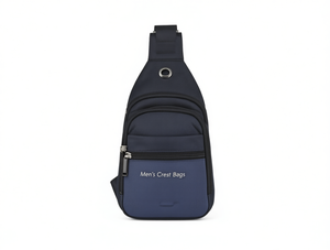 Borse da uomo Crest, borsa a tracolla da uomo in nylon con chiusura a cerniera, quattro tasche, per uso quotidiano, tutte le stagioni - Product Image 1