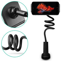 Support de tablette flexible à long bras réglable, support de tablette flexible pour bureau, lit et téléphone portable