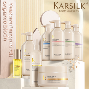 Özel etiket sülfat ücretsiz organik <span class=keywords><strong>Bio</strong></span> Protein Vegan havyar özü Argan yağı kıvırcık saç şampuan ve saç kremi saç bakımı seti - Product Image 6
