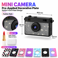 Mini caméra numérique DC35S 5MP CMOS 1080P 30FPS avec écran IPS 0,96 pouces, portable, format porte-clés, OEM ODM, batterie intégrée 200mAh, autonomie 75 minutes
