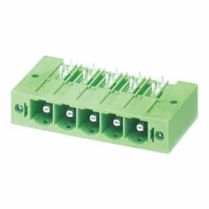 CIXI WANJIE special header 10.16mm Big Rated Current pluggable male right angle terminal block WJ3EDGRRM-10.16