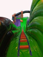 Toboggan d'Halloween Haunted Mansion, toboggan gonflable double commercial