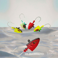Jig métallique 80g avec tête plombée pour la pêche en eau salée, le jigging en haute mer, le saumon, le maquereau, le bar et le requin, pour la pêche en lac et en rivière