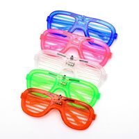 Lunettes LED Lumineuses à Lumière Froide en PS, Clignotantes, pour Fêtes, Bars, Discothèques, Festivals de Musique, Accessoires de Fête et Cadeaux