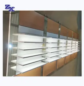 Wall Mount Glasses Display Cabinet Rack Wood Glasses Display Case For Retail Optical Shop