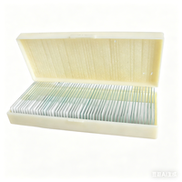 Portaobjetos de Vidrio para Microscopio Biológico con Secciones de Especímenes de Animales/Plantas/Células Animales y Bacterias para Niños y Estudiantes