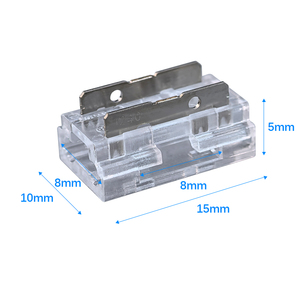 Conector Rápido Reutilizable, Abrazadera sin Soldadura, Conector 8 en 1 para <span class=keywords><strong>Tira</strong></span> de Luz <span class=keywords><strong>LED</strong></span> de 2 Pines y 8 mm - Product Image 2