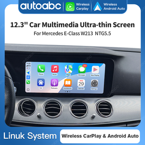 Autoabc Écran tactile haute définition Linux Carplay de 12,3 pouces pour Mercedes Benz Classe E W213 NTG5.5 <span class=keywords><strong>Airplay</strong></span> sans fil Android Auto - Product Image 1