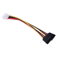 Cable de alimentación Sata de 4 pines a doble de 15 pines a buen precio Cable hembra Sata Power de 4 pines a la venta