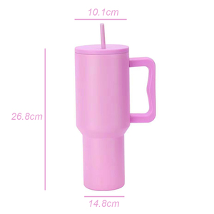 Vaso Térmico de Acero Inoxidable de Doble Pared, Blanco, para Sublimación, Venta al por Mayor, 40oz, con Asa - Product Image 5