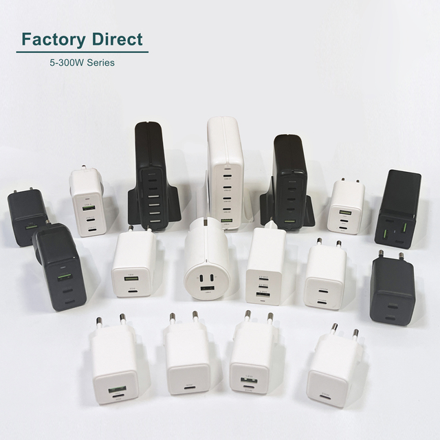 GRS BSCI ISO9001 Factory Direct 20W 25W 30W 45W 65W 100W GaN PD Wall Fast Mobile Phone Charger for iPhone Laptop Desktop Macbook