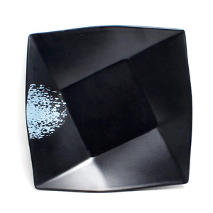 Plato Irregular de Melamina con Patrón de Diamantes Azules para Uso en Hoteles, Fiestas y Eventos 123456789101112 - Product Image 4