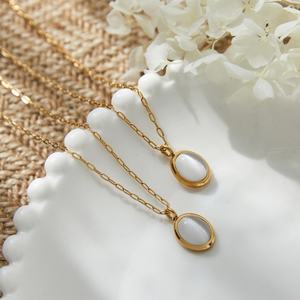 Collares de Moda 2026, Hipoalergénicos, Acero Inoxidable 316L, Chapado en Oro de 18k, con Piedras Preciosas, para Uso Diario, para Mujer - Product Image 2