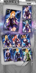 Vente en gros de cartes à collectionner Youka Sword Art Online Anime <span class=keywords><strong>Kirito</strong></span> <span class=keywords><strong>Asuna</strong></span> SAO, jeu de cartes à collectionner pour les fans d'anime - Product Image 6