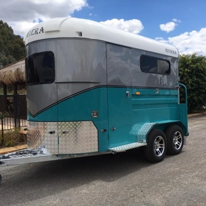 Remorque alimentaire de luxe haut de gamme en métal à 4 roues, remorquable pour 2 chevaux, avec auvent standard, pour le transport de snacks, hot-dogs et frites, 500 unités 1 - Product Image 6