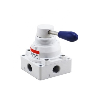 Van Điều Khiển Khí Nén Quay Thủ Công 4/2 Chiều Kéo Tay Chuyển Đổi Tay 4HV, Van Đòn Bẩy Xoay Khí Nén 4 Chiều 2 3 Vị Trí - Product Image 1