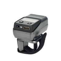 Inventoryhacks NORGEE - Escáner de Anillo Inalámbrico Portátil para Logística de Almacenes, Lector de Códigos 2D/QR con Detección Automática, 1 Año de Garantía