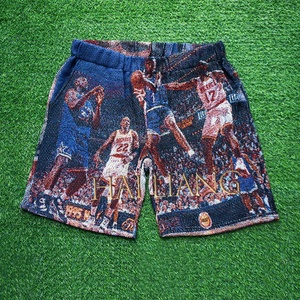 Nouveau design – Sweats à capuche personnalisés pour hommes en tissu jacquard pour fabricants de vêtements – Ensembles de couvertures Hip Hop Tapestri pour hommes - Product Image 6