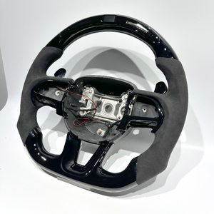Con volante deportivo Piano-Black para <span class=keywords><strong>Dodge</strong></span> SRT Hell Cat Challenger Charger 2012 <span class=keywords><strong>2022</strong></span> con Alcantara para Hellcat con Led - Product Image 5