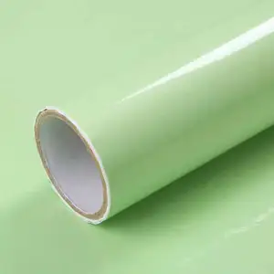 批发光泽绿色闪光壁纸剥离和粘贴壁纸自粘防水厨房装饰