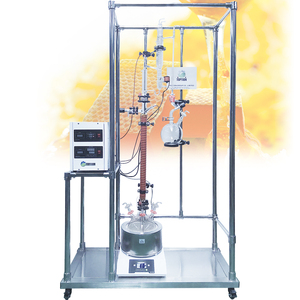Torre de destilación esférica de vidrio de borosilicato de 1L con motor de CC eléctrico sin escobillas, agitación magnética de alta productividad - Product Image 5