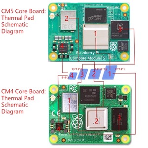 Dissipateur thermique CM5 avec ventilateur et coussinets thermiques pour module informatique Raspberry Pi 5 CM5 - Product Image 4