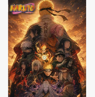 Vente en gros de figurines de collection Anime Ninja, qualité supérieure, illustrations officielles