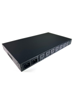PDU intelligent ATS 230V 10A avec surveillance et contrôle à distance, interrupteur de transfert statique à double entrée 3680W, 8 prises, DHCP IPv4 OEM
