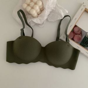 Soutiens-gorge sexy pour femmes, soutien-gorge push-up, sous-vêtements sans couture, soutien-gorge de sport sans fil uni, une pièce, bretelles convertibles, brassière - Product Image 5
