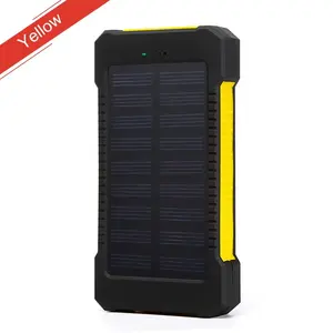 厂家价格防水户外太阳能电池ROHS电源银行供应10000毫安太阳能电池板便携式充电器