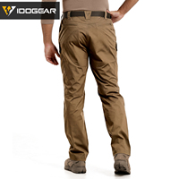 Pantalon tactique pour homme IDOGEAR, résistant à l'eau, en tissu ripstop, pantalon cargo, couleur coyote, léger, pour le travail, la randonnée, vêtements de plein air
