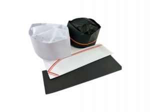 Mũ đầu bếp 3 inch với giấy cotton dùng một lần và giấy dính kép đóng gói sản phẩm Cốc giấy - Product Image 2